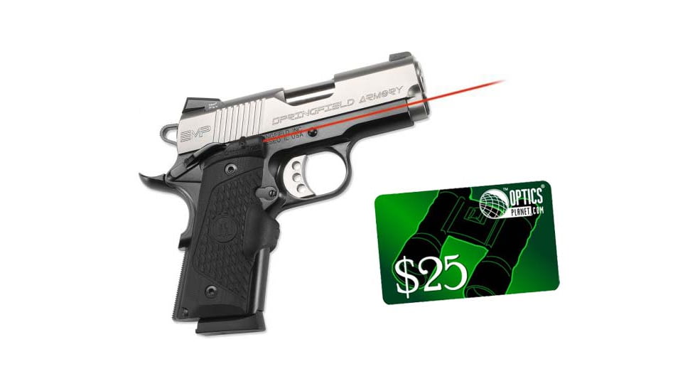 Crimson Trace Springfield EMP-Master Series-G10, Black LG-912 w/ 25 Dollar Email Gift Certificate