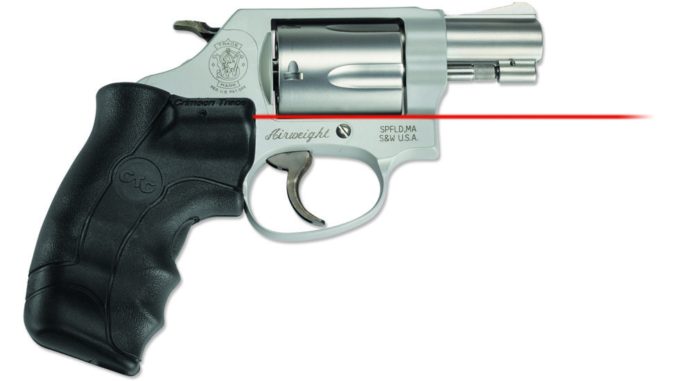 Crimson Trace Smith and Wesson J-Frame Revolver Round Butt Lasergrip Red Laser Sight LG-350 DEMO