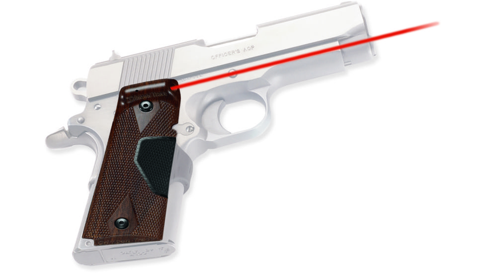 DEMO Crimson Trace Walnut Lasergrip - Officers Defender Compact 1911 - LG-404 P16