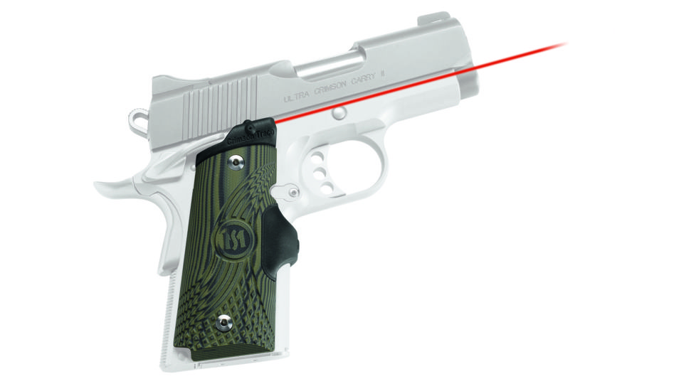 Crimson Trace Master LaserGrip 1911 Compact Laser Sight, Green G10 LG-911
