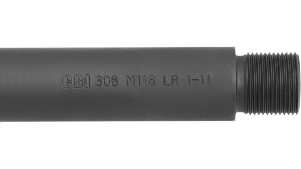 Criterion Barrels 22in AR-10 Rifle Length Nitrided Gas System Barrel, .308 M118 LR, 1-11 Twist, Black, 1022S-HYR-N