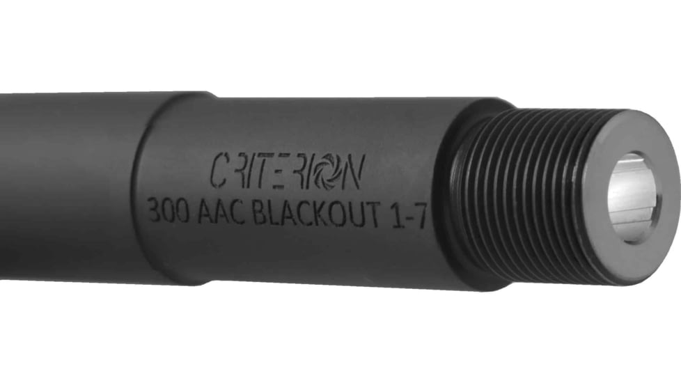Criterion Barrels Hybrid Threaded Barrel, AR-15, 300 AAC Blackout, 10.5in, CORE, Pistol, 1-7 Twist,, Chrome-Lined, Parkerized, 300B-10CR3