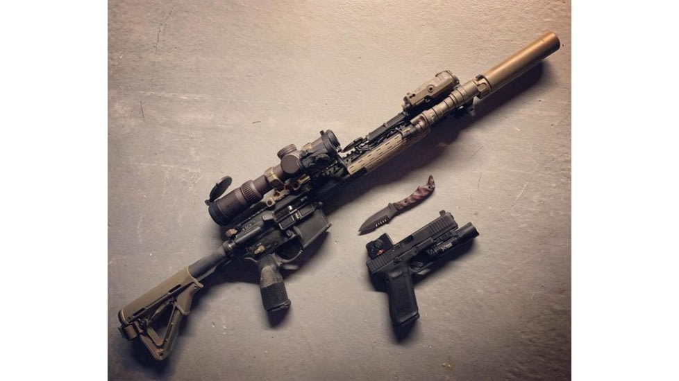 Criterion Barrels SBR Core Threaded Barrel, AR-15, .223 Wylde, 14.5in, CORE, Mid-Length, 1-8 Twist, 1/2x28 Thread, Chrome-Lined, Parkerized, 15140-CR8