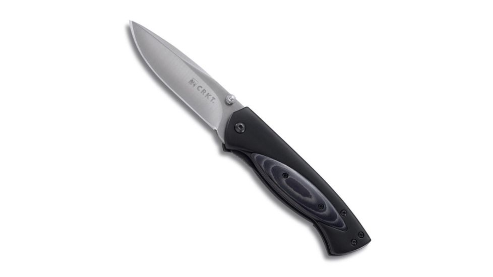CRKT Vertex DP Knife - fiber scales, Drop Point, Razor-Sharp Edge, OutBurst 1040