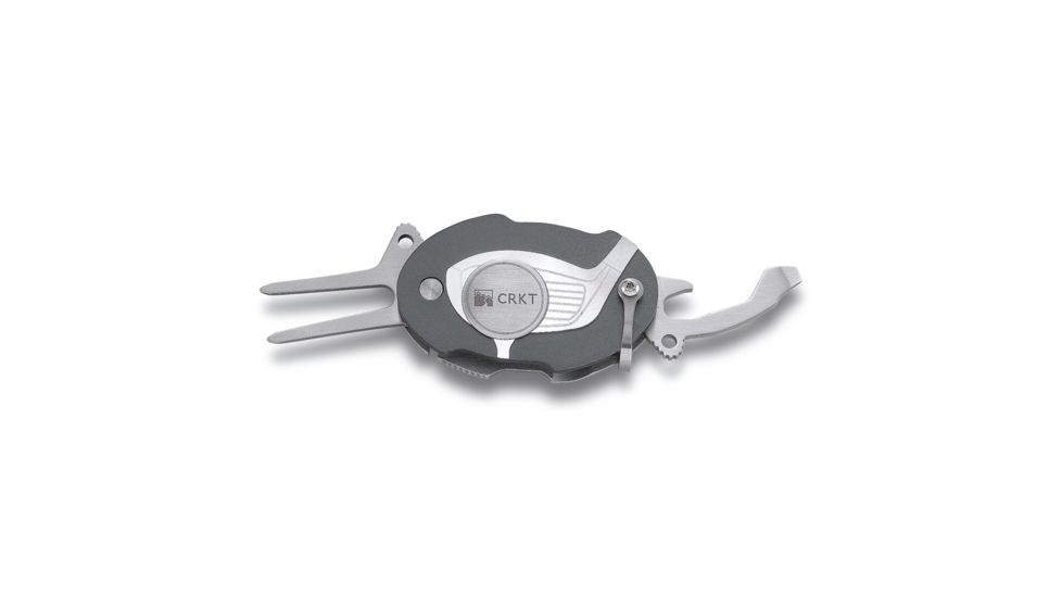 CRKT Gekkota Golf Divot Tool - Charcoal Aluminum Divot Fork 5310
