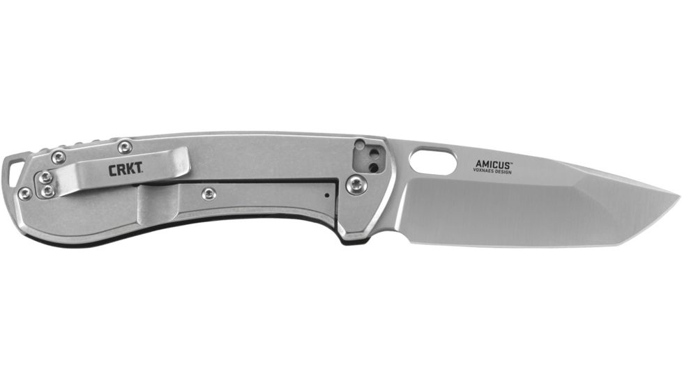 CRKT Amicus Compact Designed by Jesper Voxnaes, 3 in Blade, Black 5441