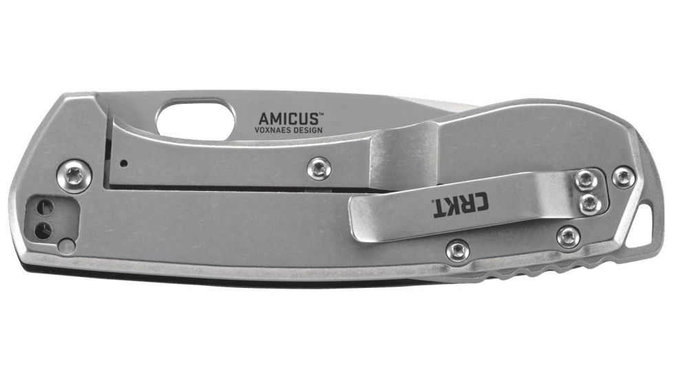 CRKT Amicus Compact Designed by Jesper Voxnaes, 3 in Blade, Black 5441