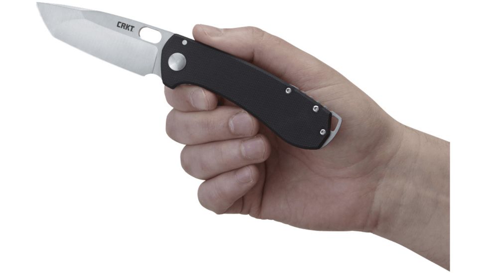 CRKT Amicus Compact Designed by Jesper Voxnaes, 3 in Blade, Black 5441