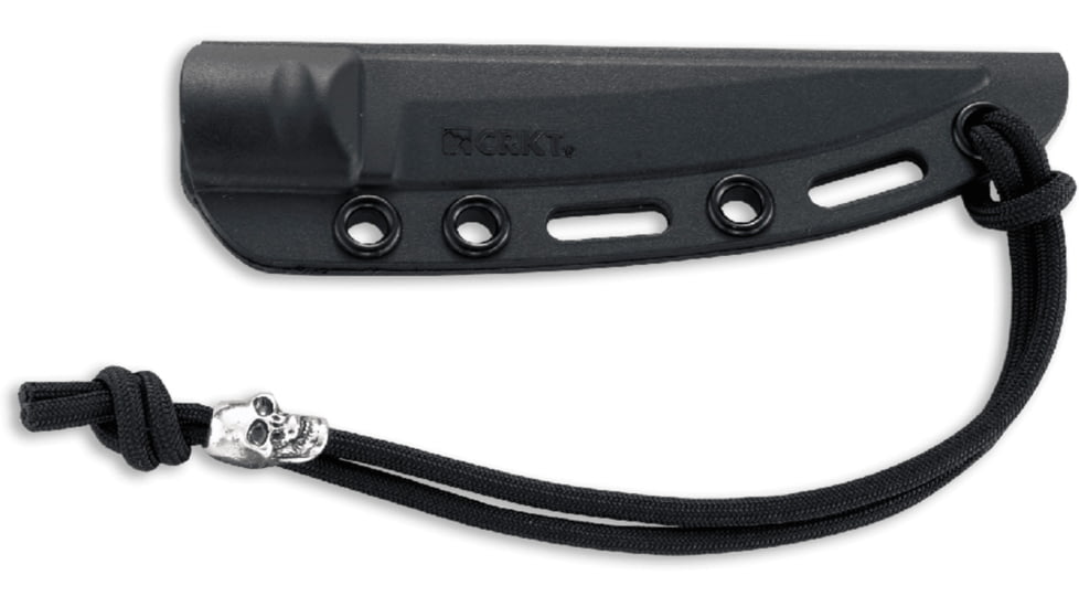 CRKT Burnley Obake - 3.64in. Blade w/ Acid Etch Pattern, Black Paracord Wrapped Handle, Sheath 2367