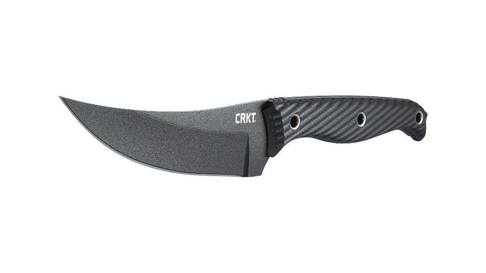CRKT Clever Girl Fixed Blade Knife w/Sheath, 4.6in 54-56 HRC Plain Blade, G10 Handle CR 2709C