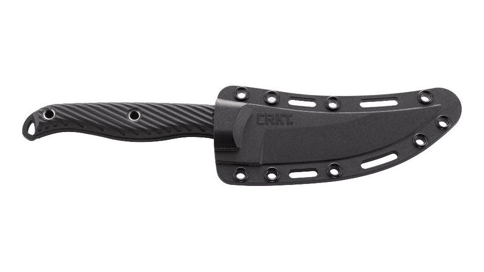 CRKT Clever Girl Fixed Blade Knife w/Sheath, 4.6in 54-56 HRC Plain Blade, G10 Handle CR 2709C