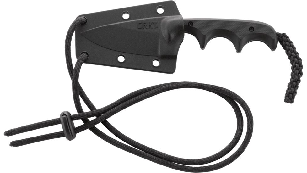 CRKT Columbia River Folts Minimalist Drop Point Knife, Black 2384K
