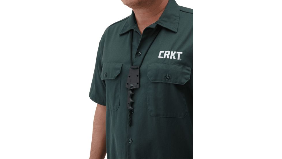 CRKT Columbia River Folts Minimalist Drop Point Knife, Black 2384K
