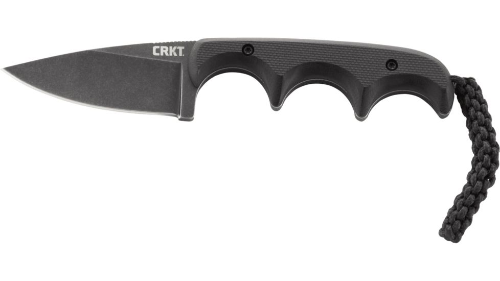 CRKT Columbia River Folts Minimalist Drop Point Knife, Black 2384K