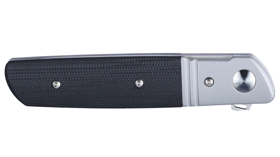 CRKT Bamboozled Linerlock Assisted Opening Folding Knife, 3.34in, D2 Steel, Tanto, G10 w/Stainless Steel Bolster Handle, Black, 5720