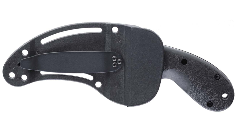 CRKT Bear Claw 2.39in Fixed Blade Knife, AUS 8, Hawkbill, Black w/Veff Serrations Glass-Reinforced Nylon, 2511