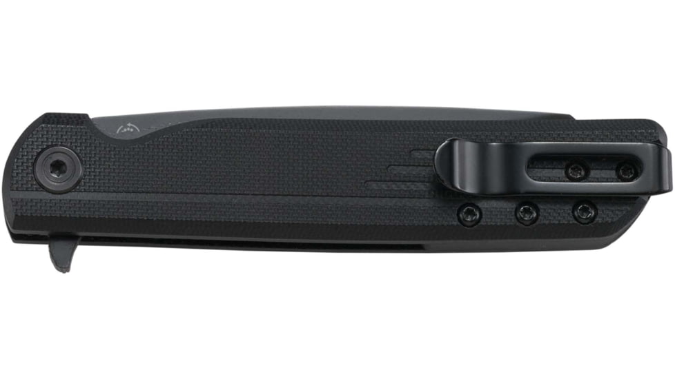 CRKT Columbia River 3802K LCK + Assisted Opening Folding Knife, 3.24in, 8Cr13MoV, Tanto, Glass-Reinforced Nylon, Black, 3802K
