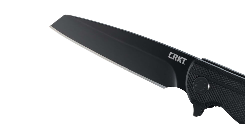 CRKT Columbia River 3802K LCK + Assisted Opening Folding Knife, 3.24in, 8Cr13MoV, Tanto, Glass-Reinforced Nylon, Black, 3802K