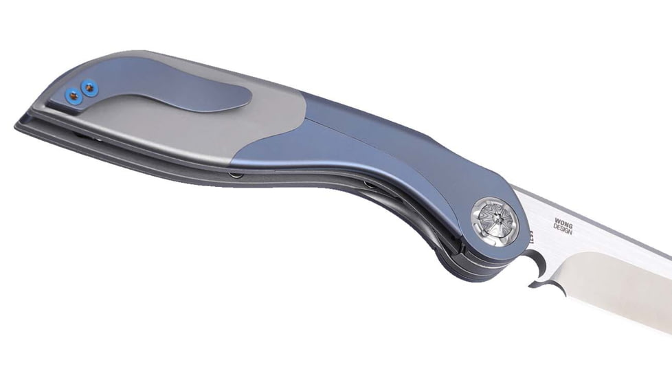 CRKT Fial Folding Knife, 3.62in, 8Cr13MoV Stainless Steel Blade, Drop Point Blade, Blue G10 Handle, 5671