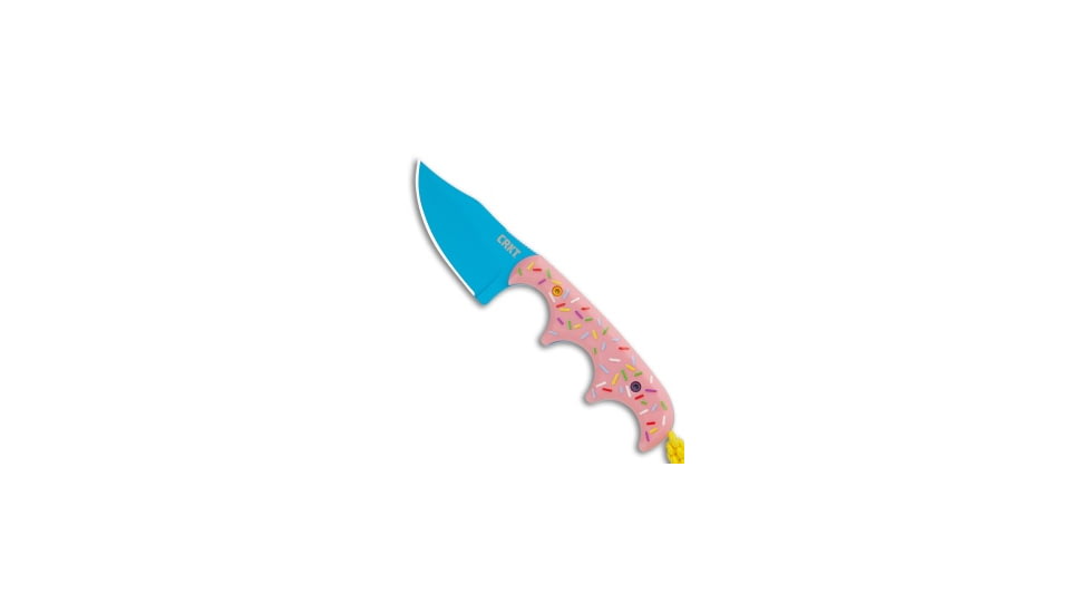 Crkt CRKT Folts Minimalist Dessert WarriorR Bowie Neck Knife 2" Blue, Pink, 8Cr13MoV, adult, BHQ-189432
