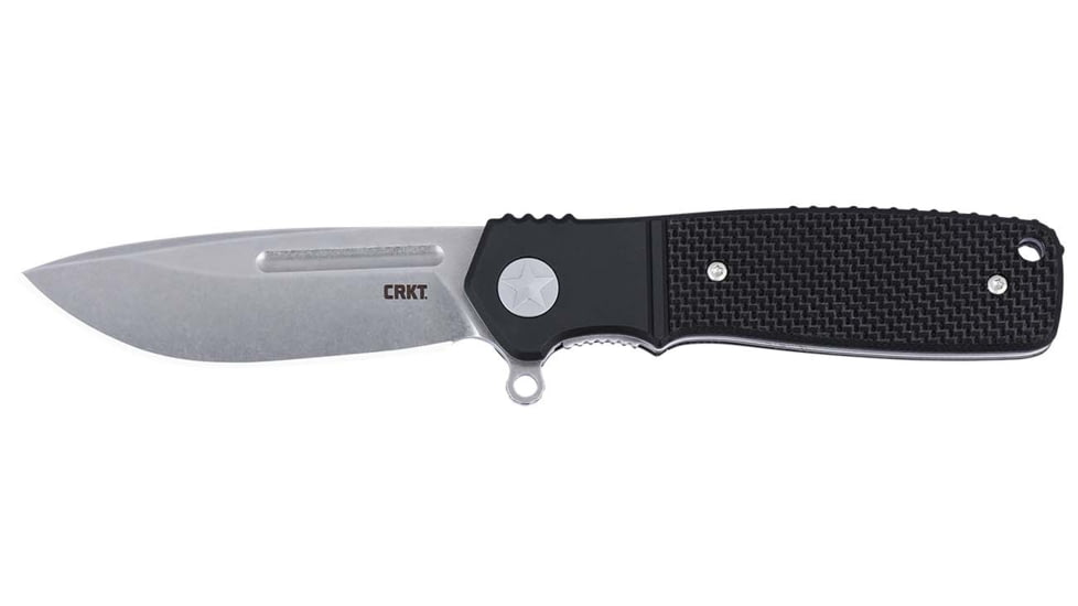 CRKT Homefront Compact Folding Knife, 2.91in, CPM S35VN, Drop Point Blade, Black G10 Handle, K246KXP