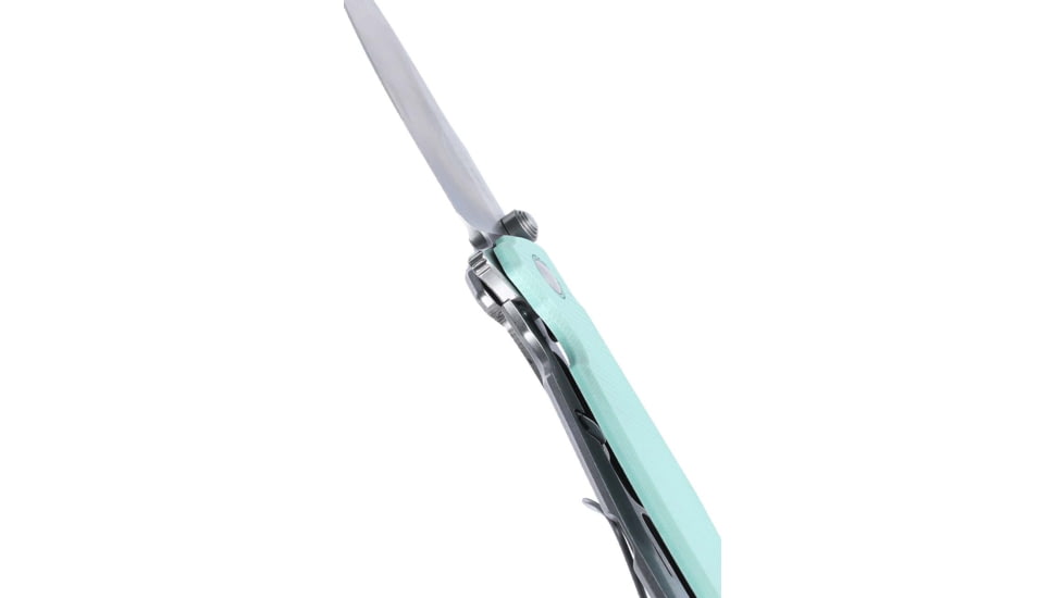 CRKT Ibis Frame Lock Folding Knife, 3.08in, 14C28N, Drop Point Blade, Blue Handle, 2560