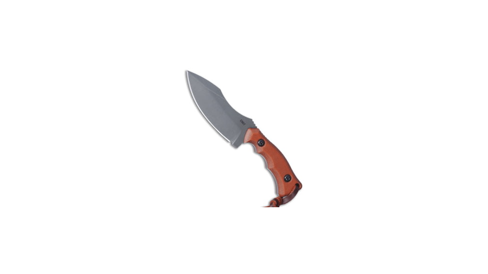 Crkt CRKT Kaila Cumings Bugsy Fixed Blade Knife Brown Micarta 3.78" Stonewash, Brown, 1095, adult, BHQ-181751