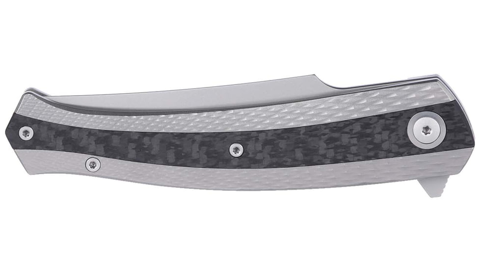 CRKT Persian Folding Knife, 3.51in, 8Cr13MoV Stainless Steel Blade, Persian Blade, Titanium G10 Handle, 7087