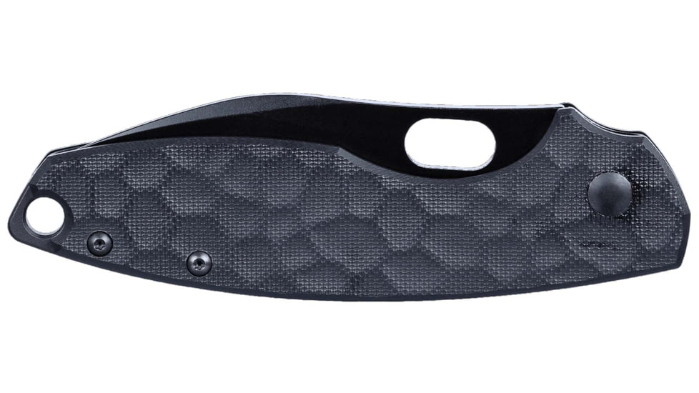CRKT Pilar III Folding Knife, 2.97in, 8Cr13MoV Stainless Steel Blade, Sheepsfoot Blade, Black G10 Handle, 5317K