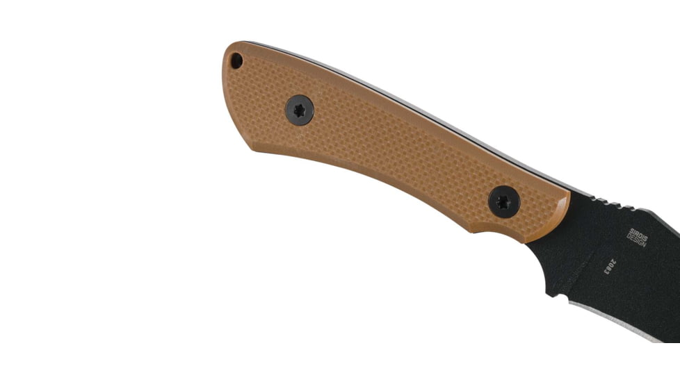 CRKT Ramadi Fixed Blade Knife, 4.37in, SK5 Carbon Steel Blade, Drop Point Blade, Brown Micarta Handle, 2083