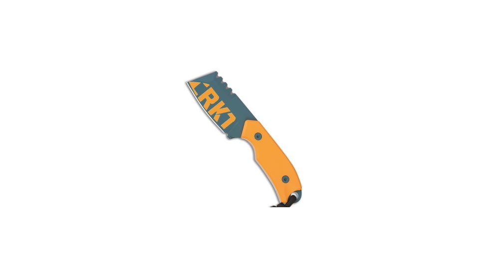 Crkt CRKT Razel Compact Fixed Blade Knife Yellow G-10 3" Blue Ceramic Top Serr D2, Yellow, D2, adult, BHQ-237297