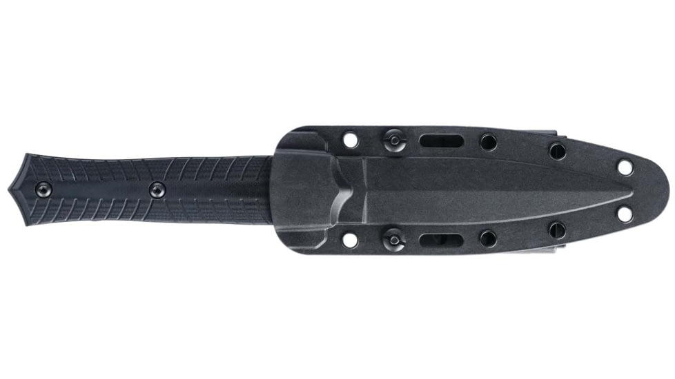 CRKT Xolotl Fixed Blade Knife, 4.53in, SK-5, Drop Point Blade, Black G10 Handle, 2263