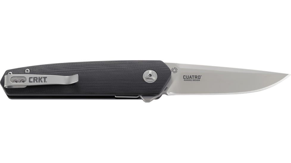 CRKT Cuatro, Black, 4.515 in/114.7 mm, 7090