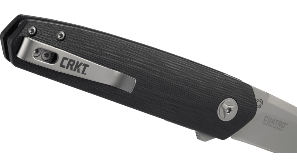 CRKT Cuatro, Black, 4.515 in/114.7 mm, 7090