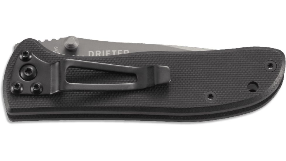 CRKT Drifter Knife - G10 Handle, Razor-Sharp Edge, Black scales 6450K