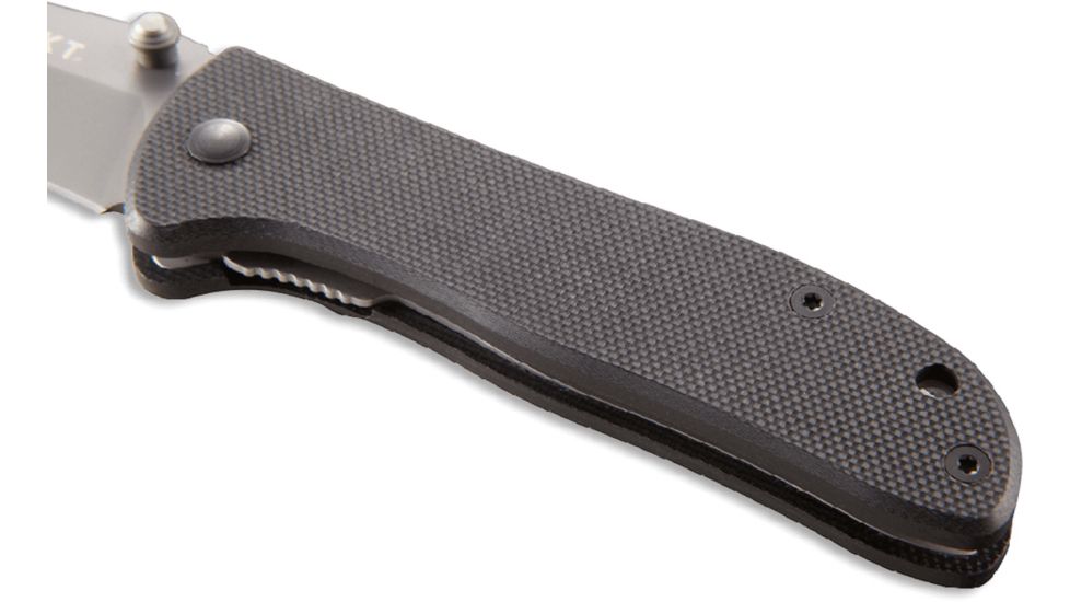 CRKT Drifter Knife - G10 Handle, Razor-Sharp Edge, Black scales 6450K