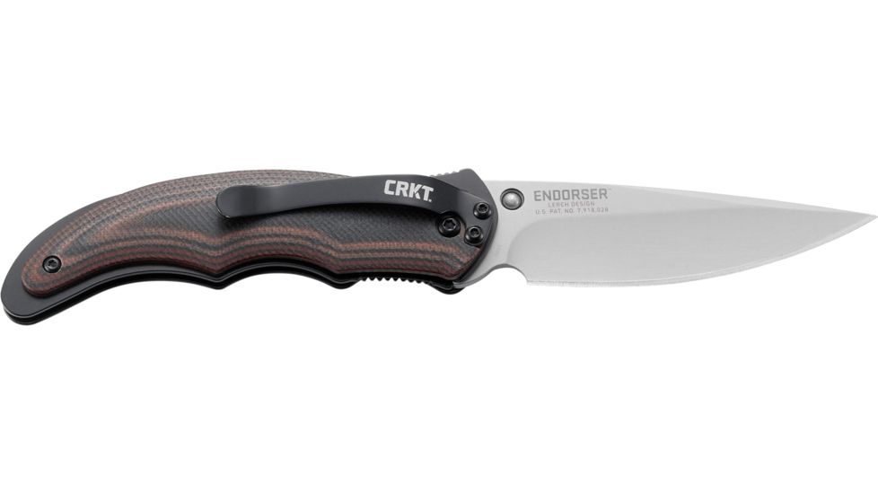 CRKT Endorser Folding Knife, Black Oxide Blade and Black Handle 1105K