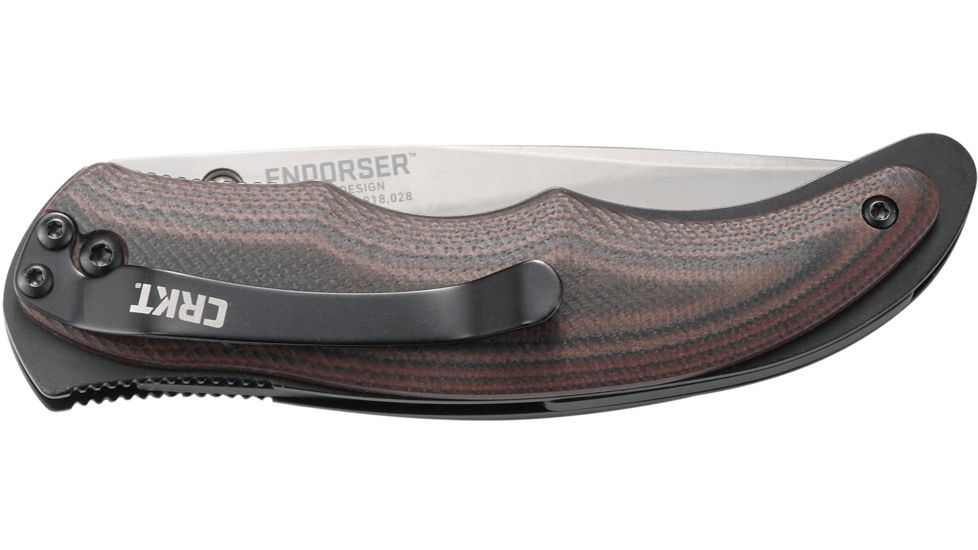 CRKT Endorser Folding Knife, Black Oxide Blade and Black Handle 1105K