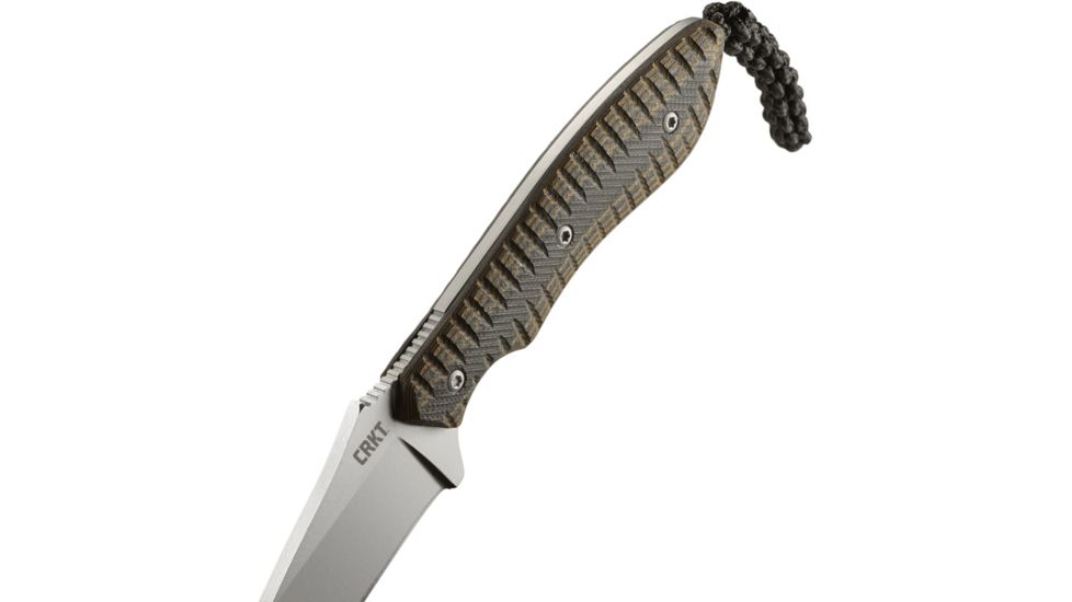 CRKT Folts SPEW Small Pocket Everyday Fixed Blade Knife, Wharncliffe, Razor Edge 2388