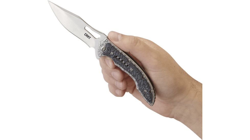 CRKT Fossil Black Compact Folding Pocket Knife, 5462