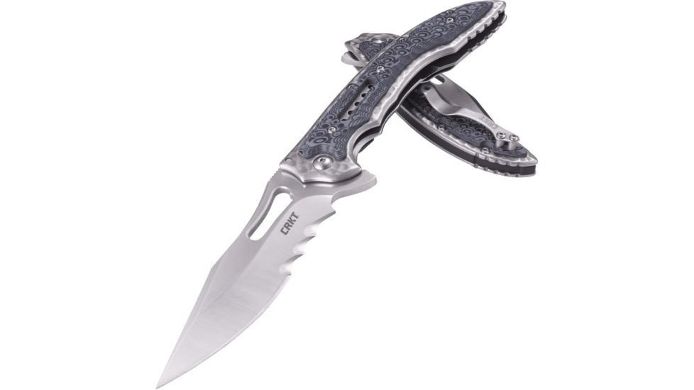 CRKT Fossil Black Compact Folding Pocket Knife, 5473