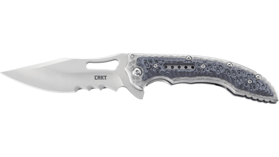 CRKT Fossil Black Compact Folding Pocket Knife, 5473