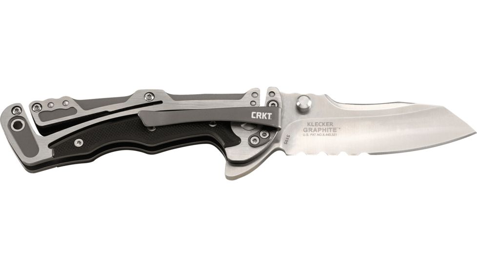 CRKT Graphite Serrated Folding Knife, 5195