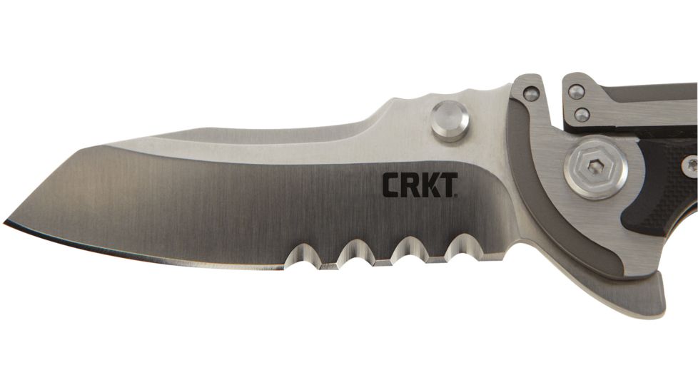 CRKT Graphite Serrated Folding Knife, 5195