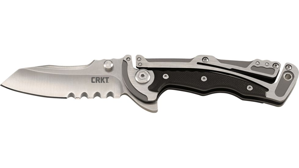 CRKT Graphite Serrated Folding Knife, 5195