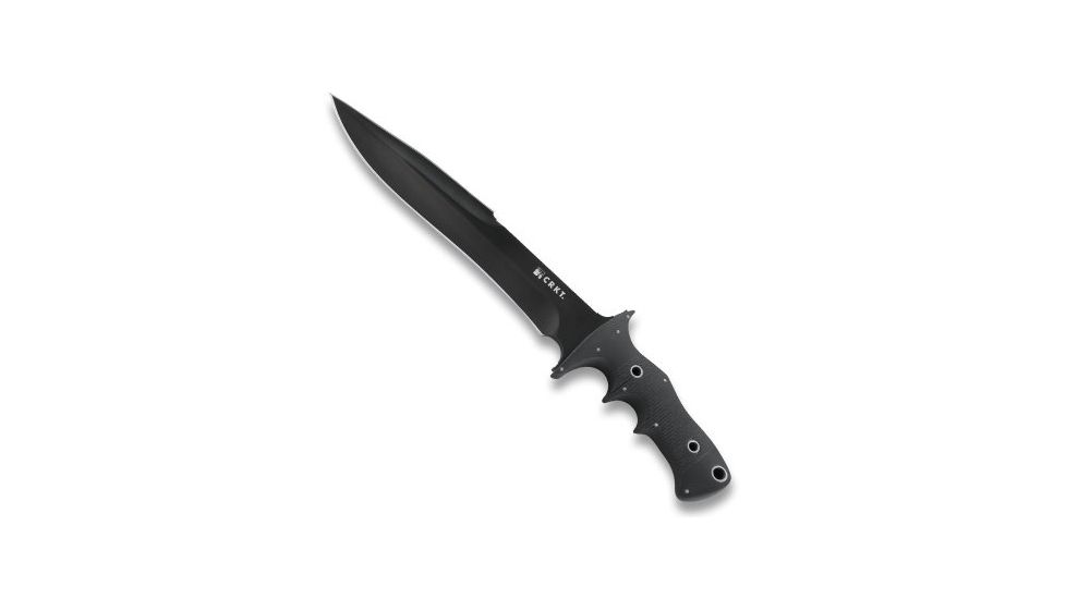 CRKT Hammond FE 9 Fixed Blade Knife w/ Black Powder Coated Blade and Black Handle 2210