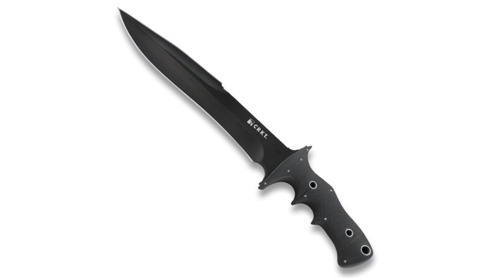 CRKT Hammond FE 9 Fixed Blade Knife w/ Black Powder Coated Blade and Black Handle 2210