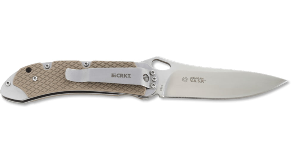 CRKT Jernigan V.A.S.P - 3.71in. Plain Blade, IKBS, G10 Handles 7480