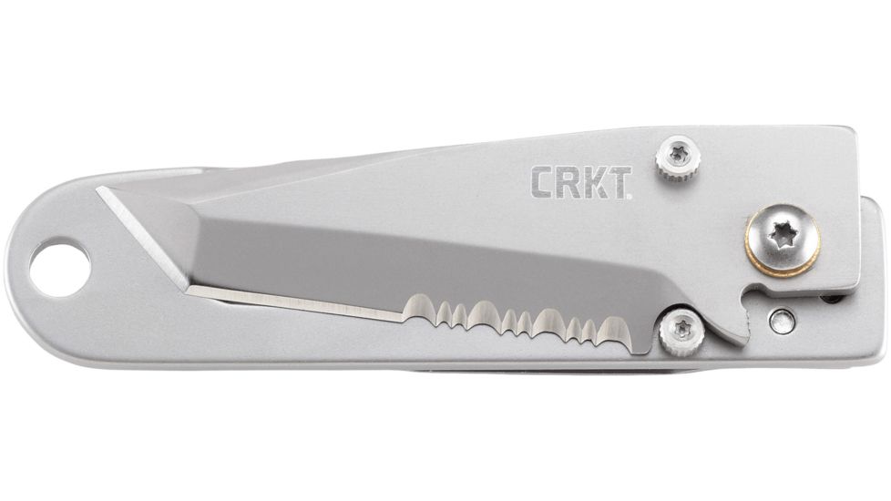 CRKT K.I.S.S. Knife - Satin, Tanto Blade, Combo Edge 5510