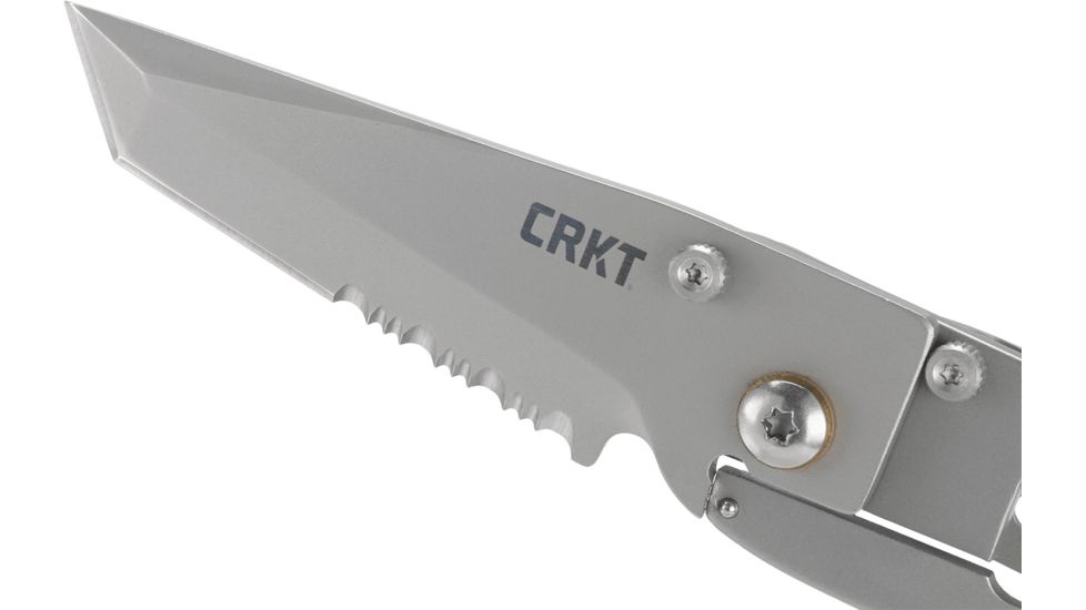 CRKT K.I.S.S. Knife - Satin, Tanto Blade, Combo Edge 5510